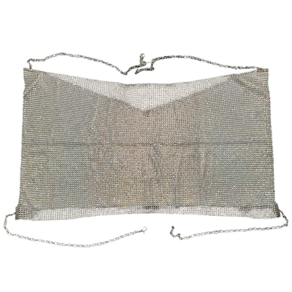 Iridescent Lined Rhinestone Crop Top - Picture 5 of 9